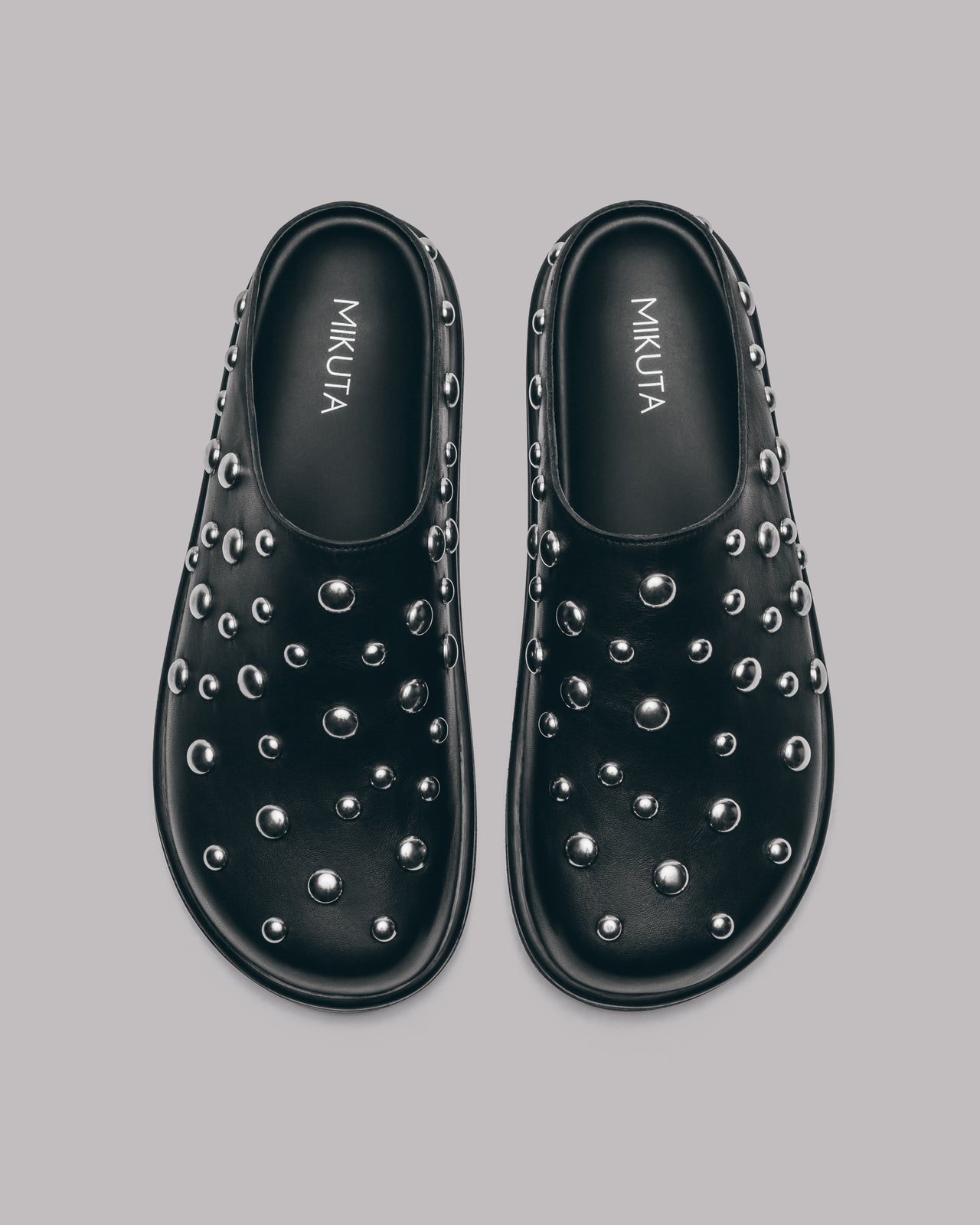 The Studded Leather Mules