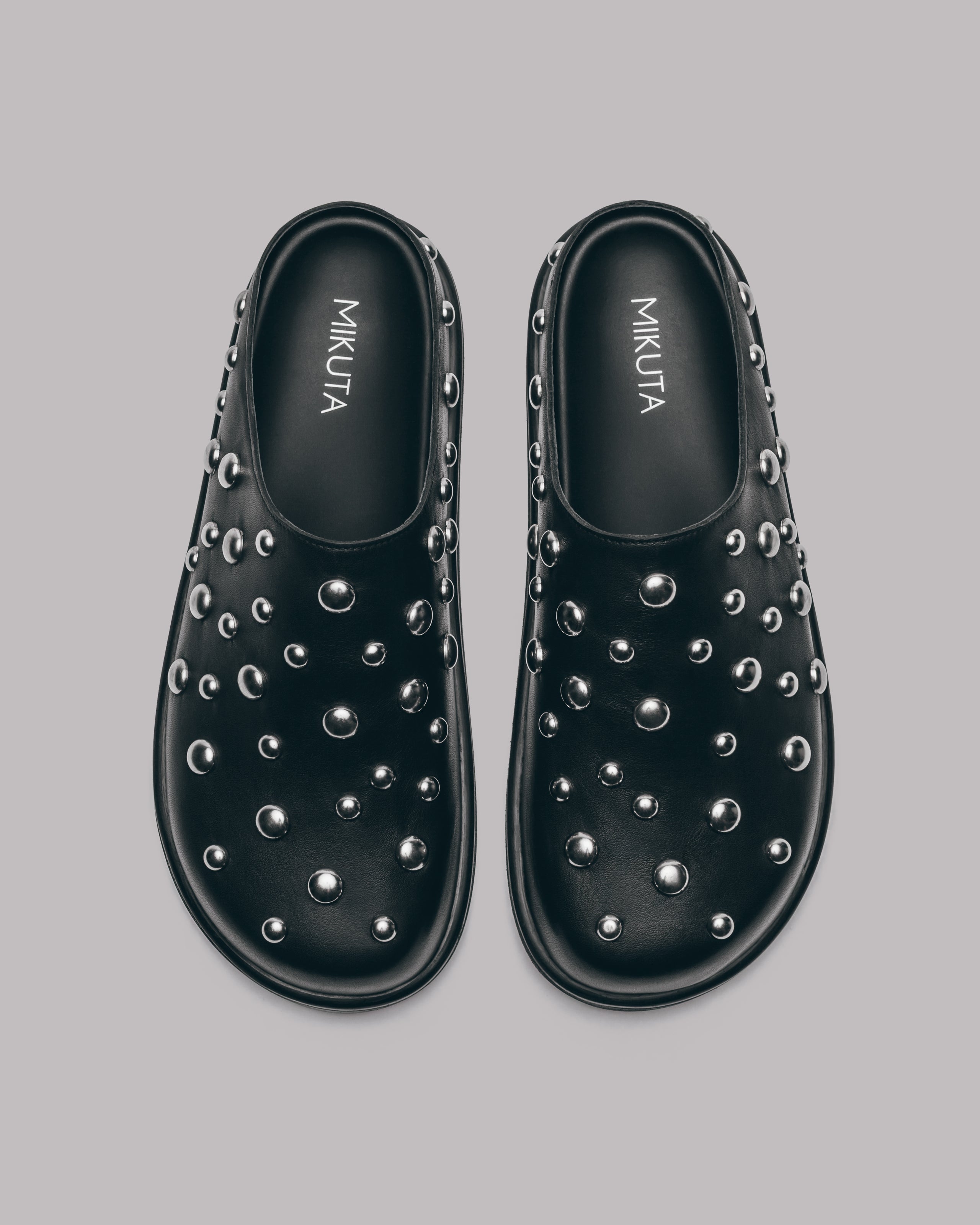The Studded Leather Mules