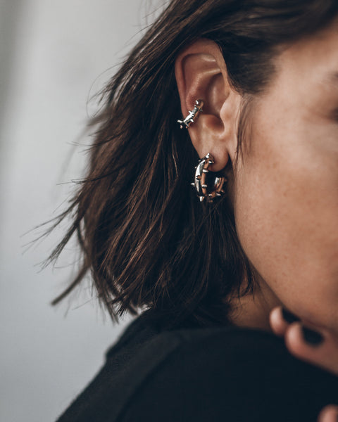 BECOME TREE CONCHO×HOOP PIERCE mikuta-the-thorn-ear-cuff-the-