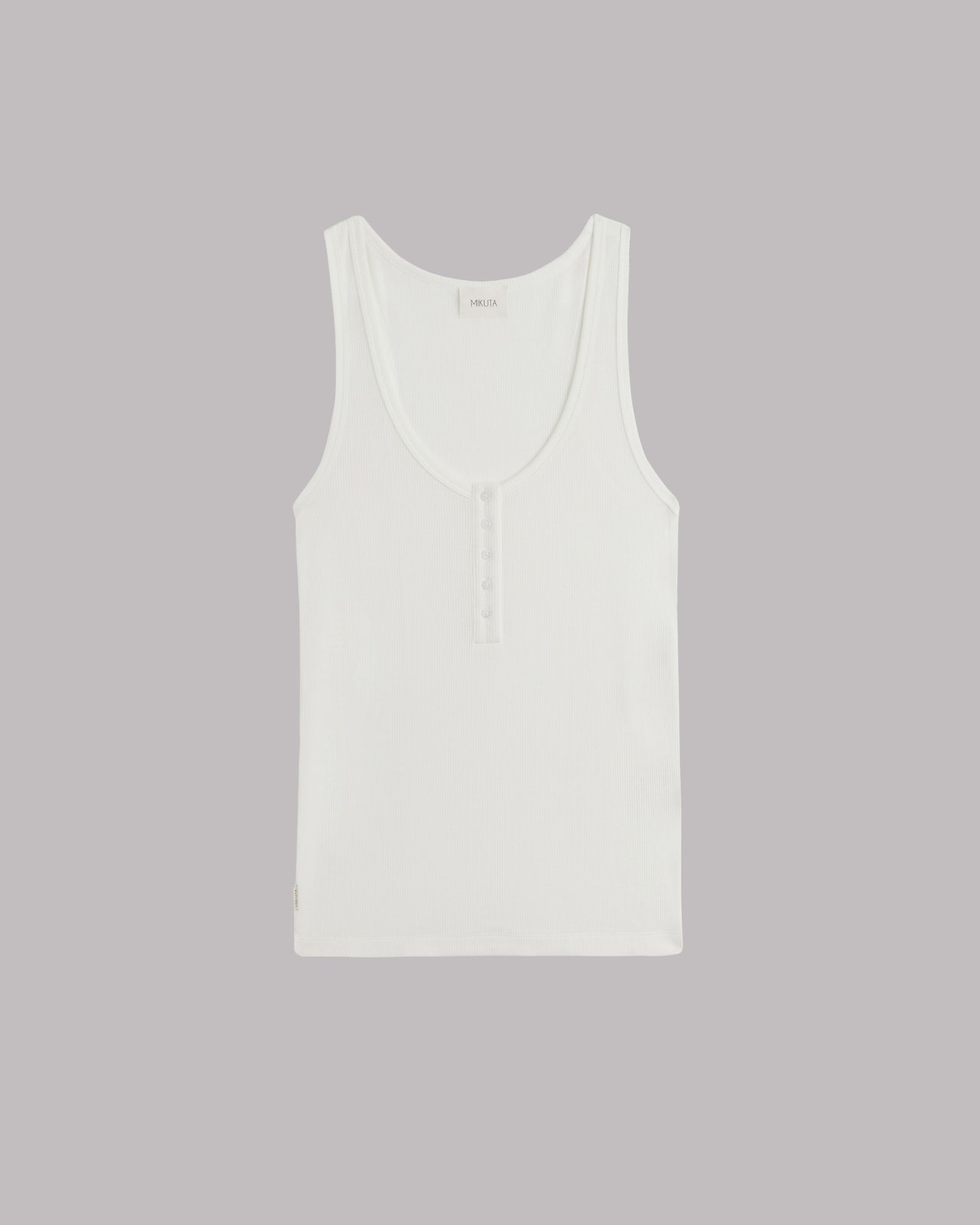 The White Buttoned Tank Top
