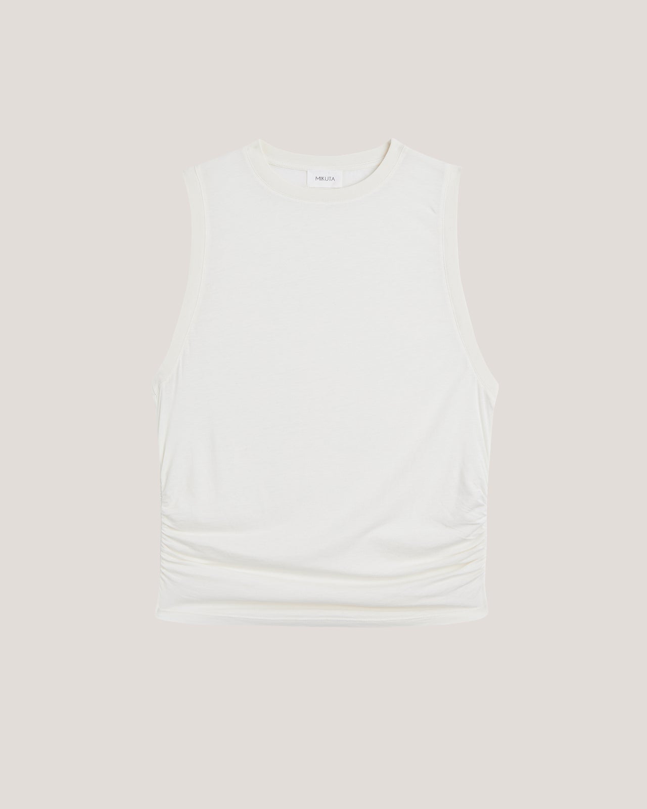 The White Draped Tank Top