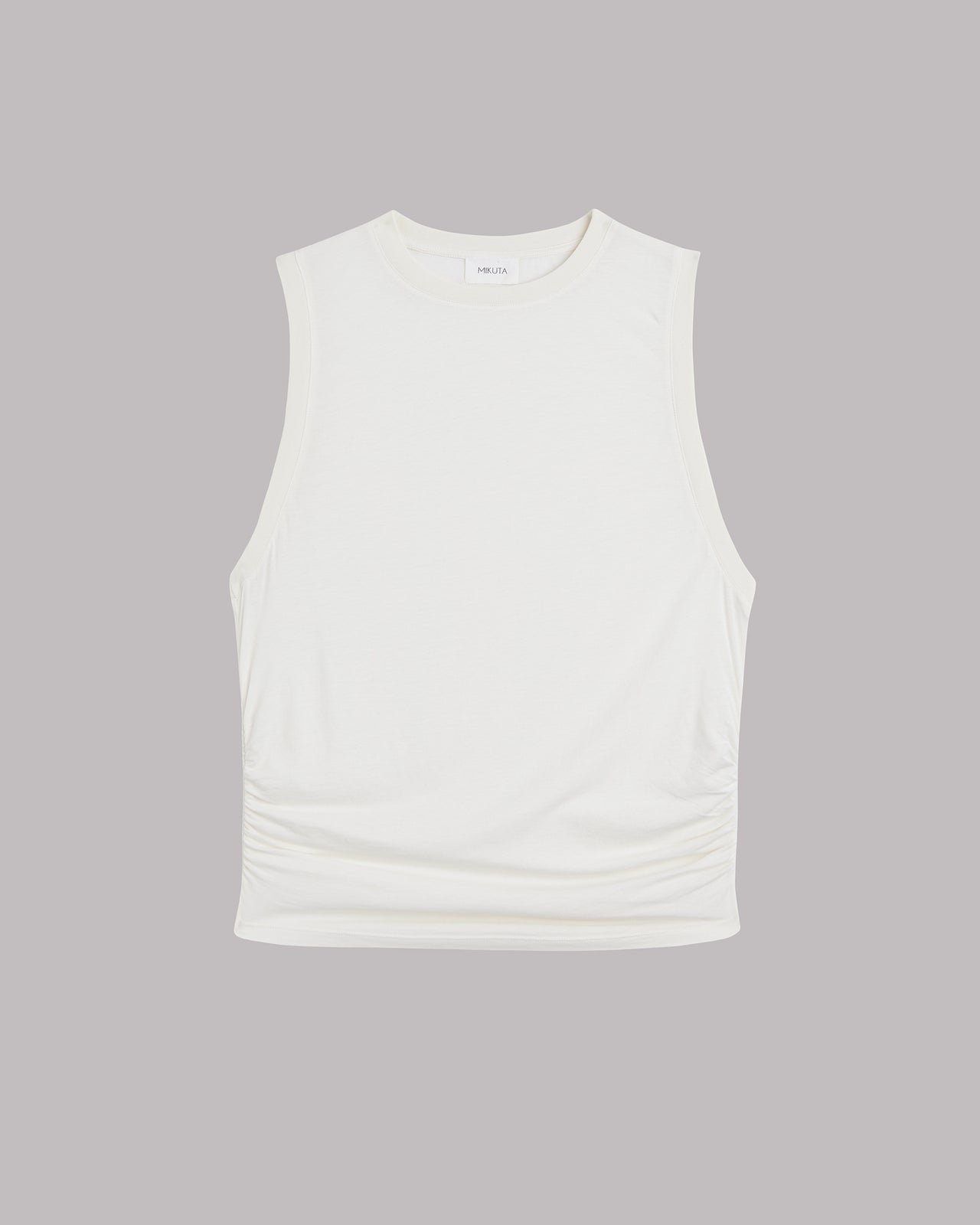 The White Draped Tank Top