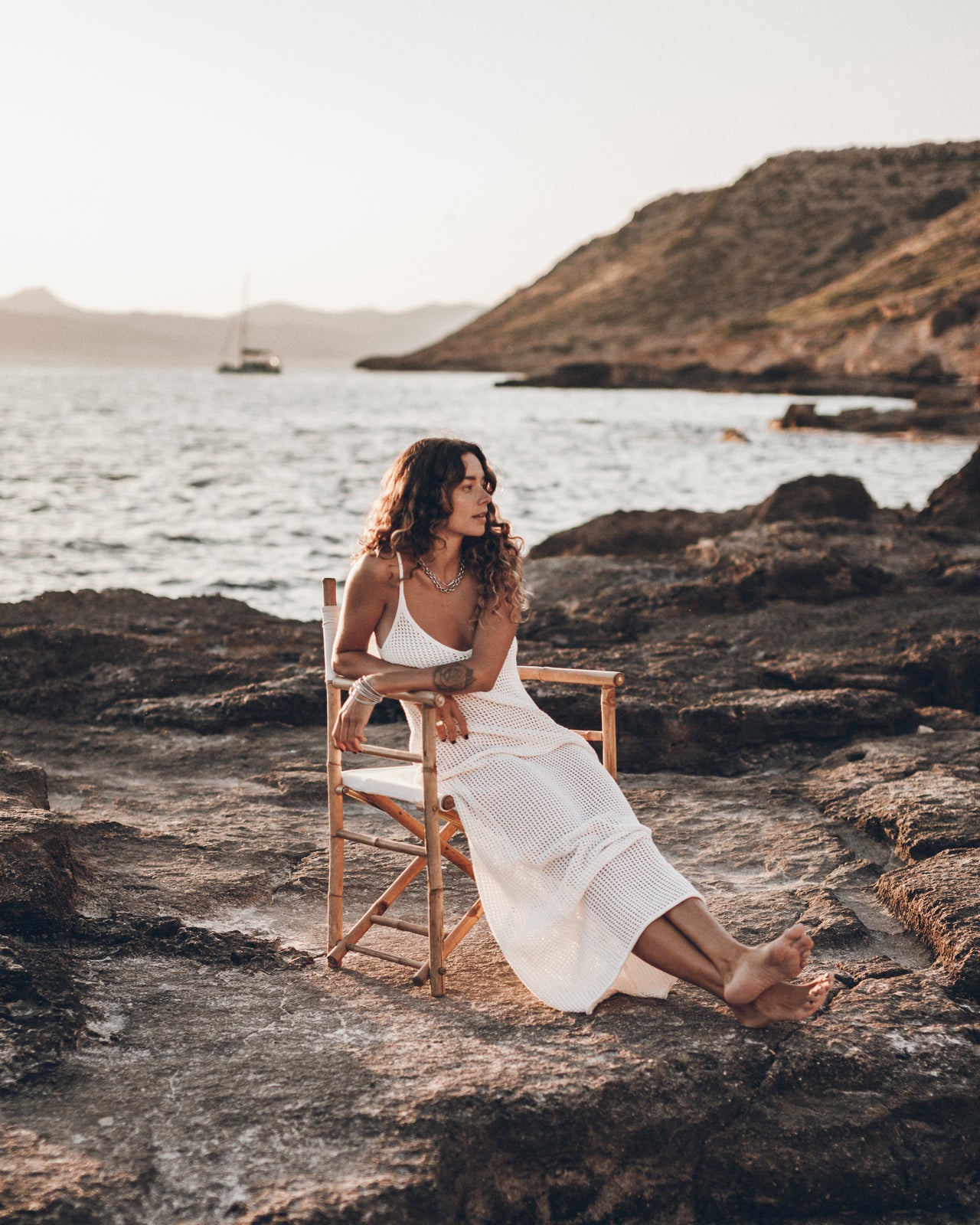 The White Knitted Dress