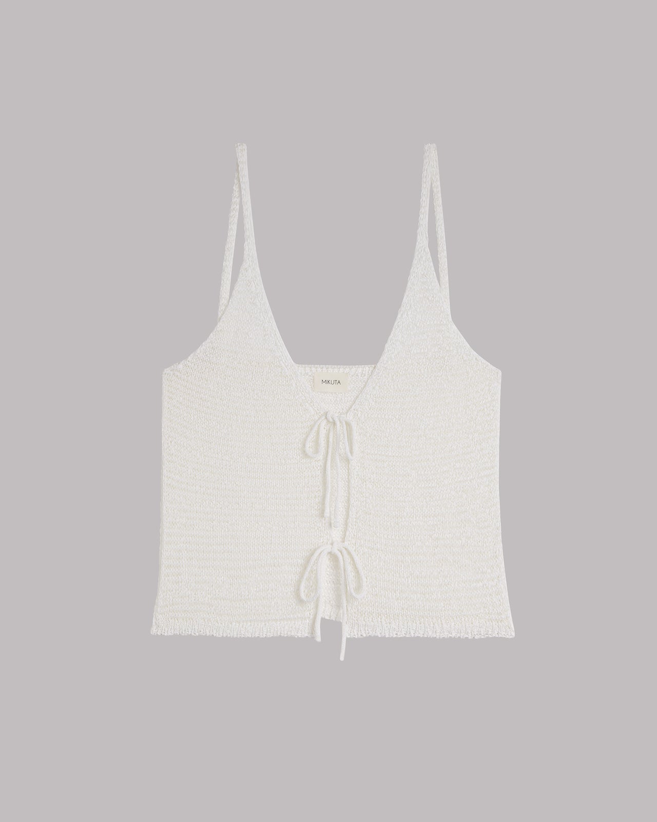 The White Knitted Vest Top