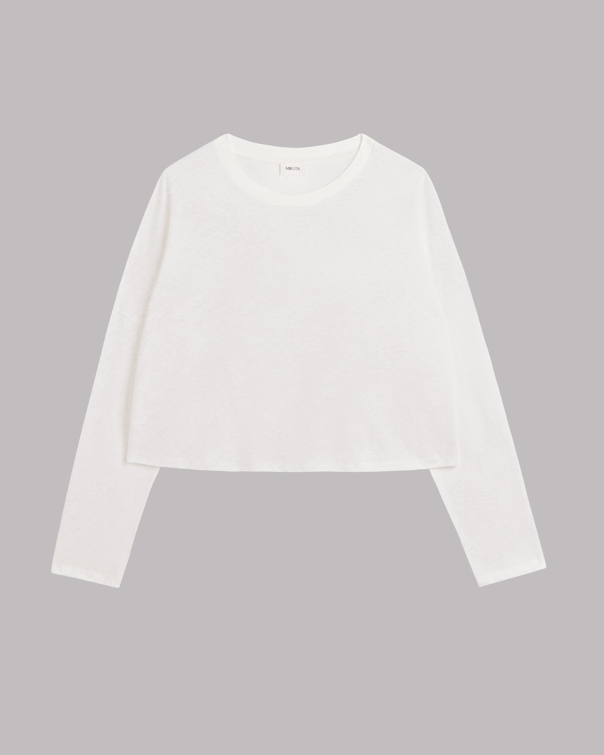 The White Loose Linen Longsleeve