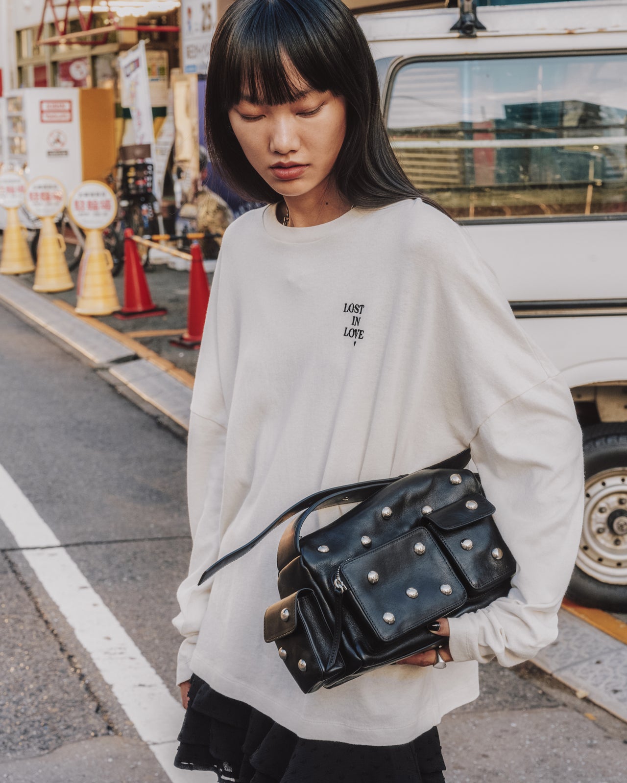 The White Lost In Love Dry Cotton Loose Longsleeve