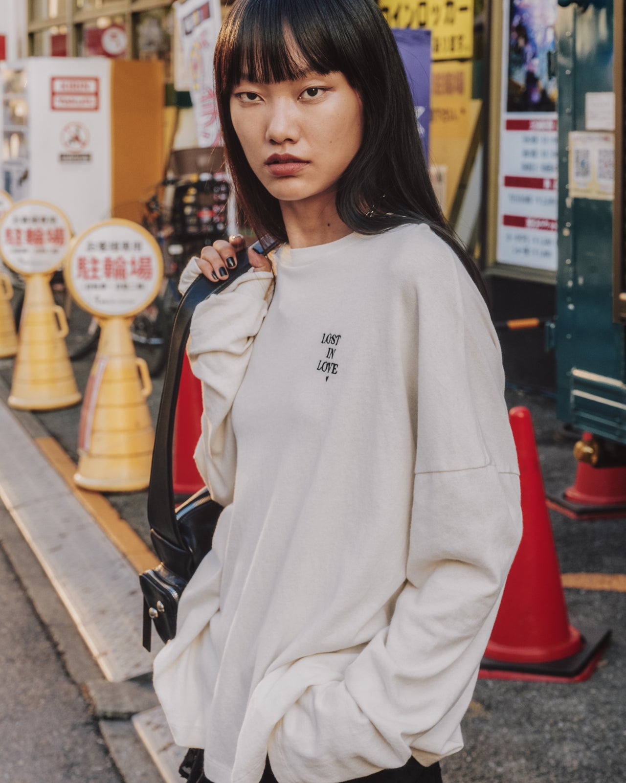 The White Lost In Love Dry Cotton Loose Longsleeve