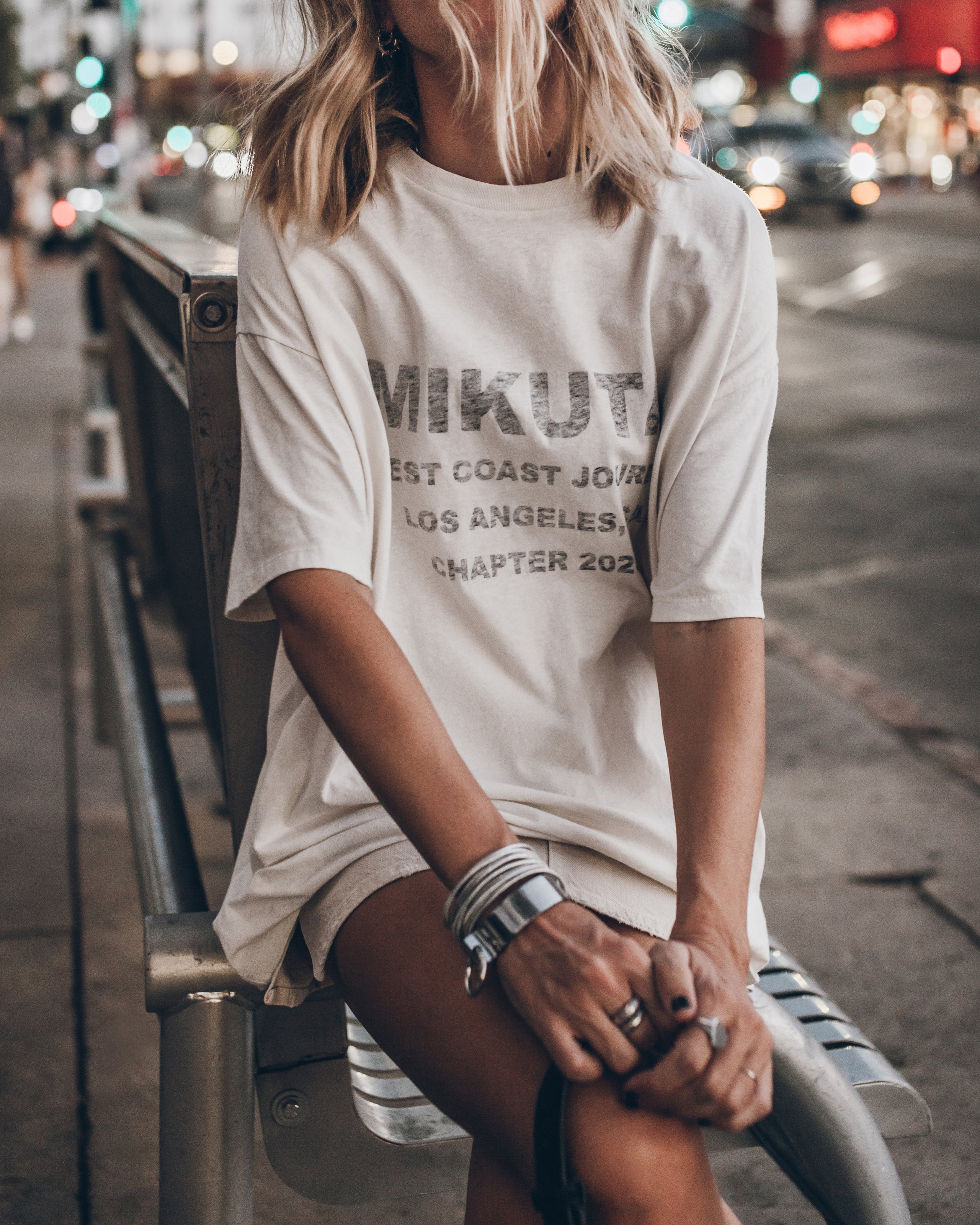 The White Oversized Shirt The Greige Denim Mini Skirt The Dark Suede Minou Bag The Black Buckle B...