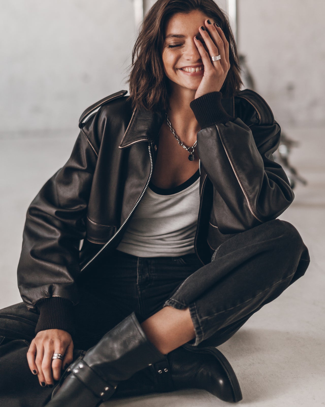 The Brown Vintage Leather Jacket