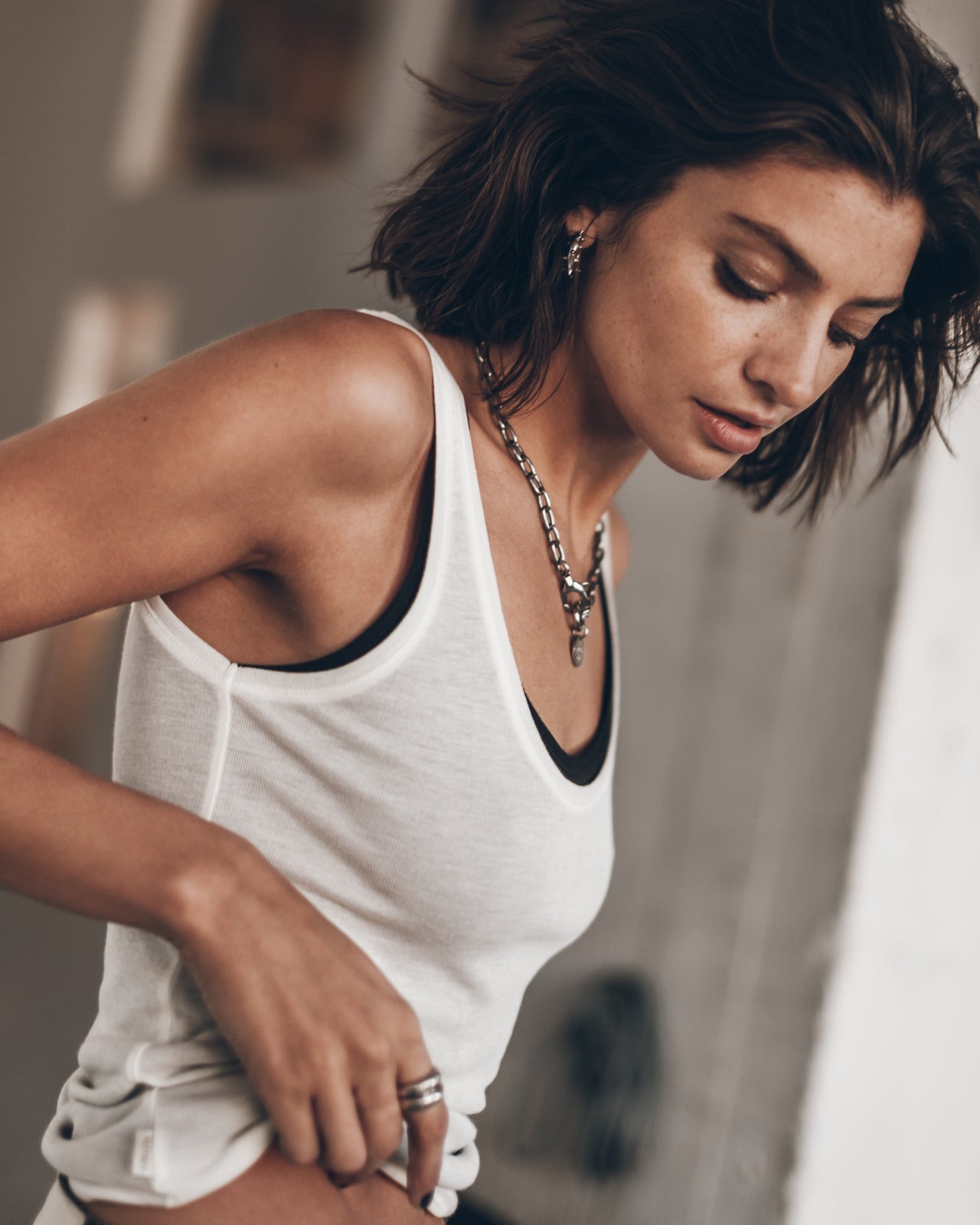 The White Sheer Tank Top