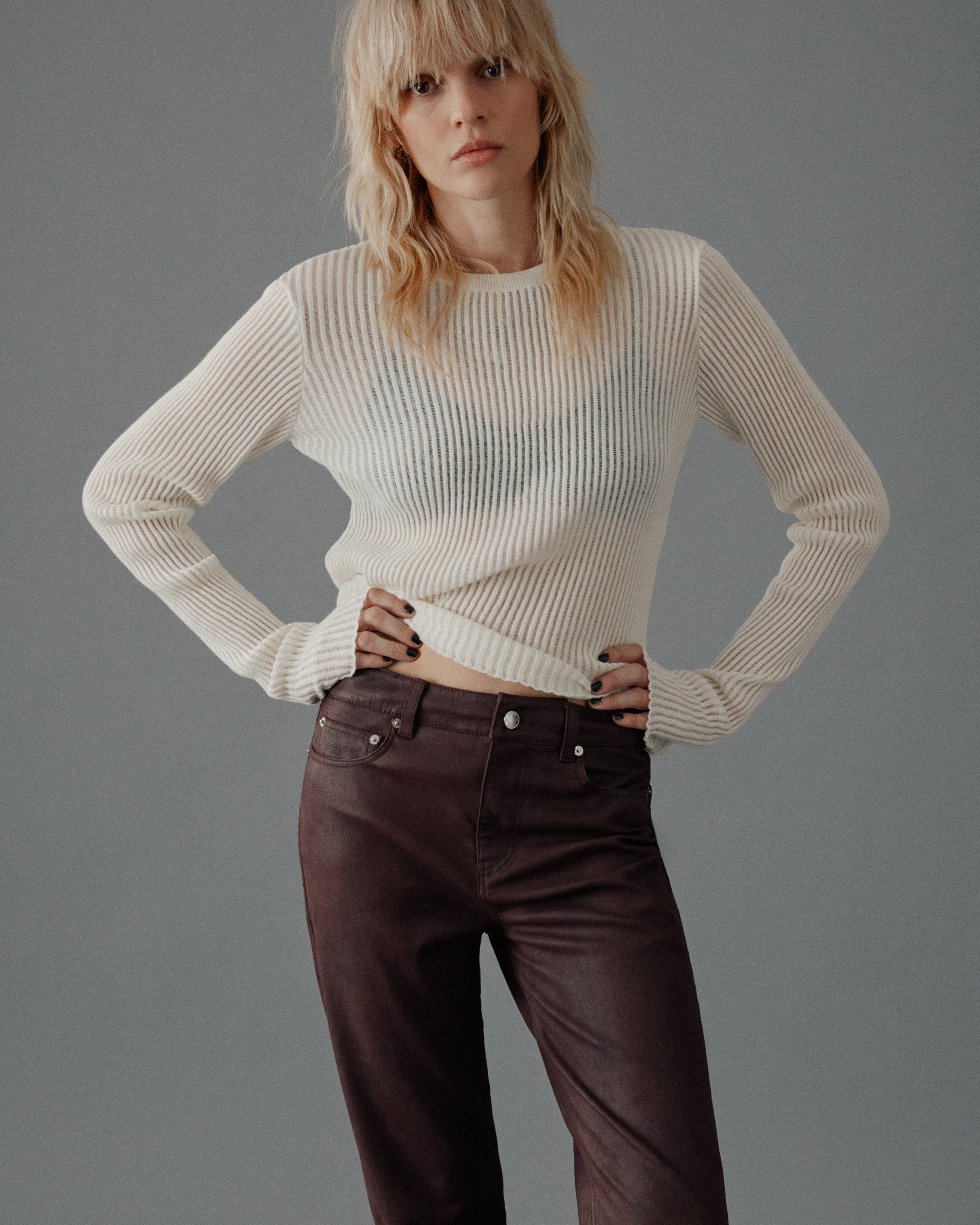 The White Striped Thin Longsleeve