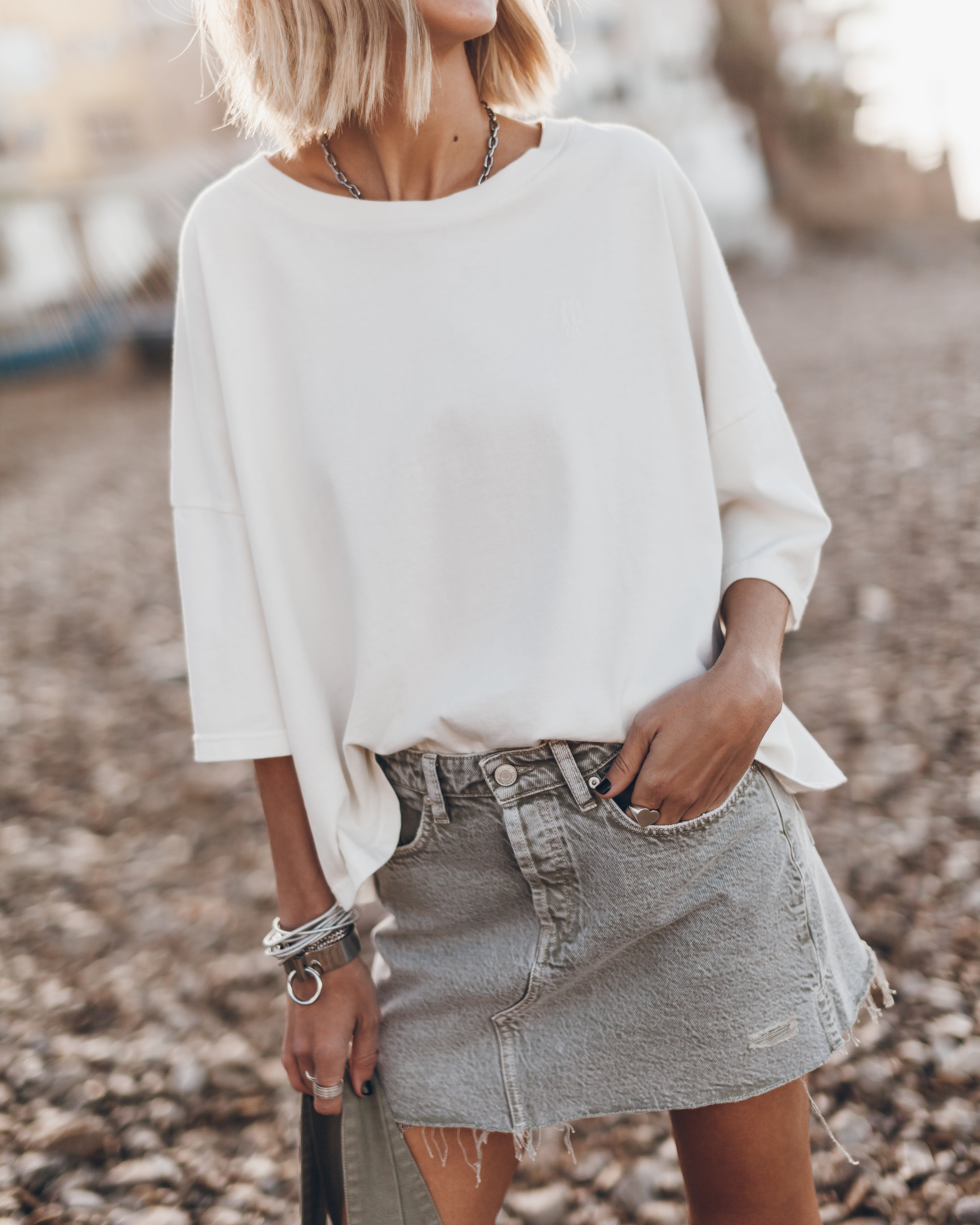 The White Loose Cotton T-Shirt