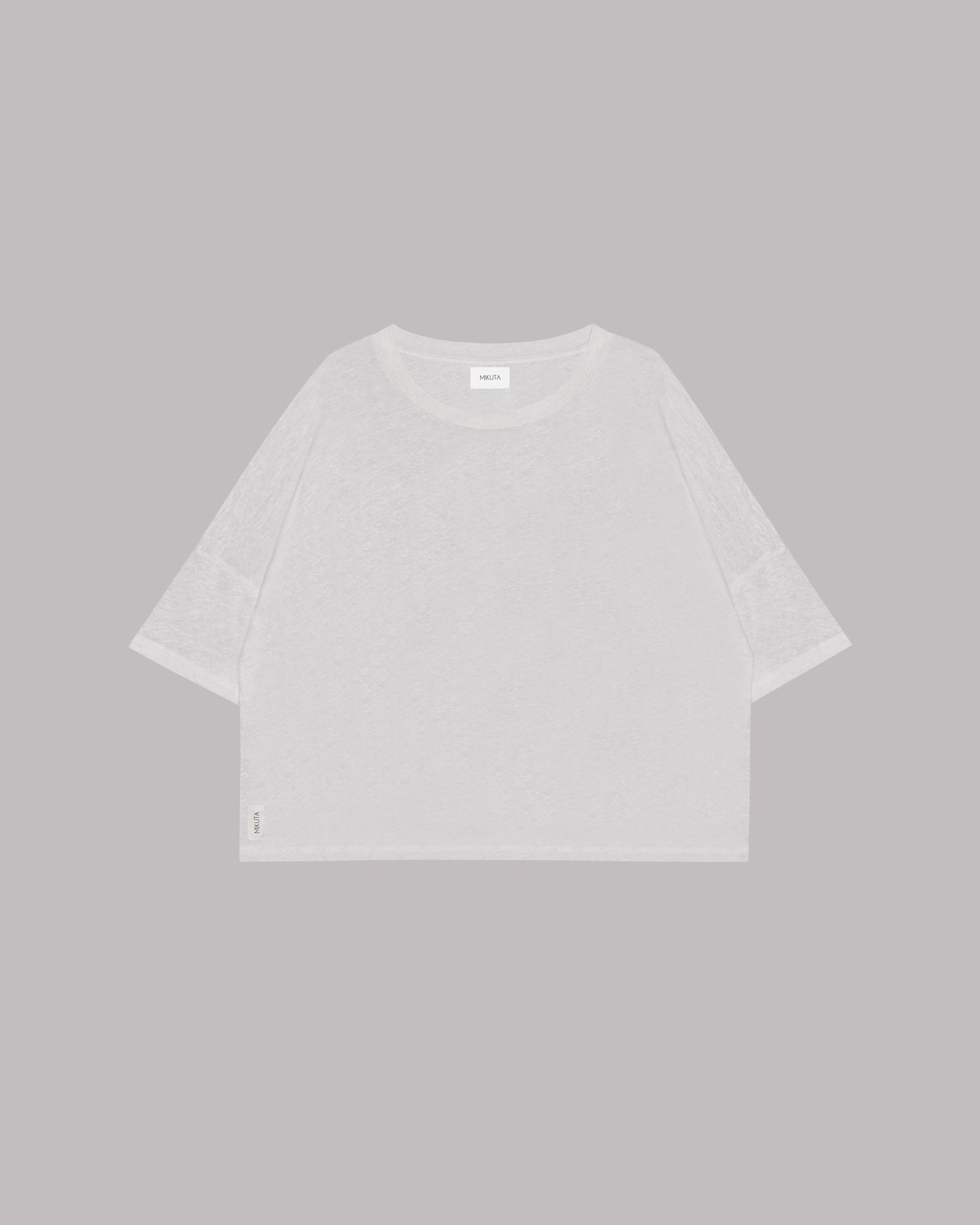 The White Loose Linen T-Shirt