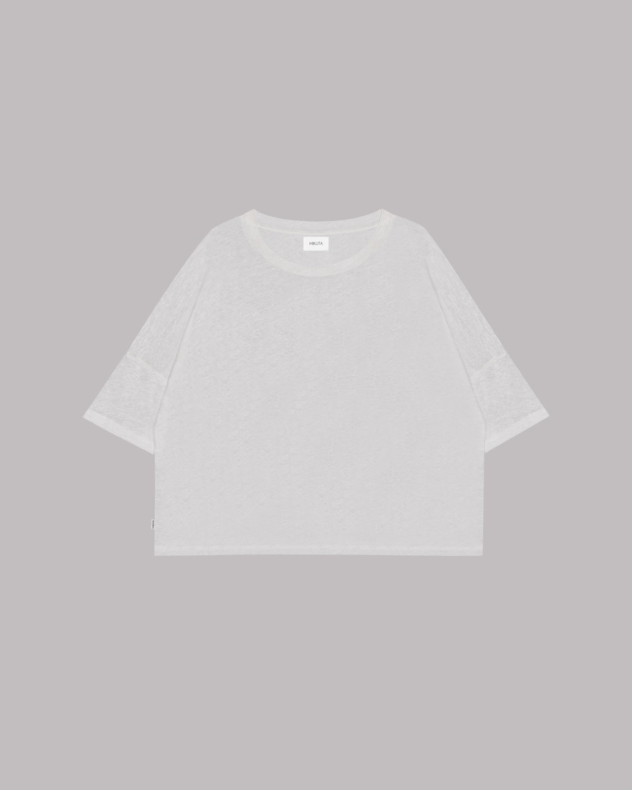 The White Loose Linen T-Shirt