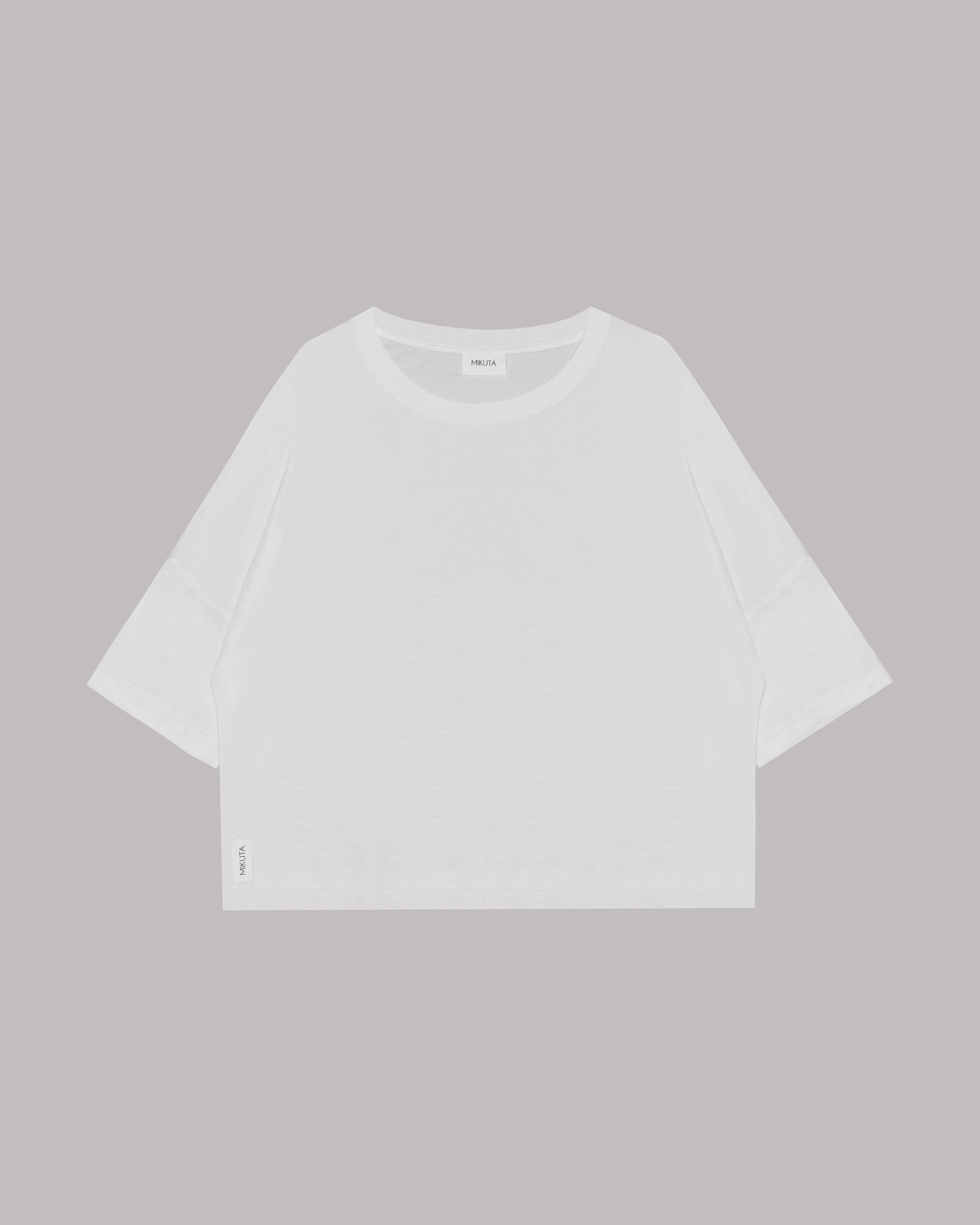 The White Loose Lyocell T-Shirt
