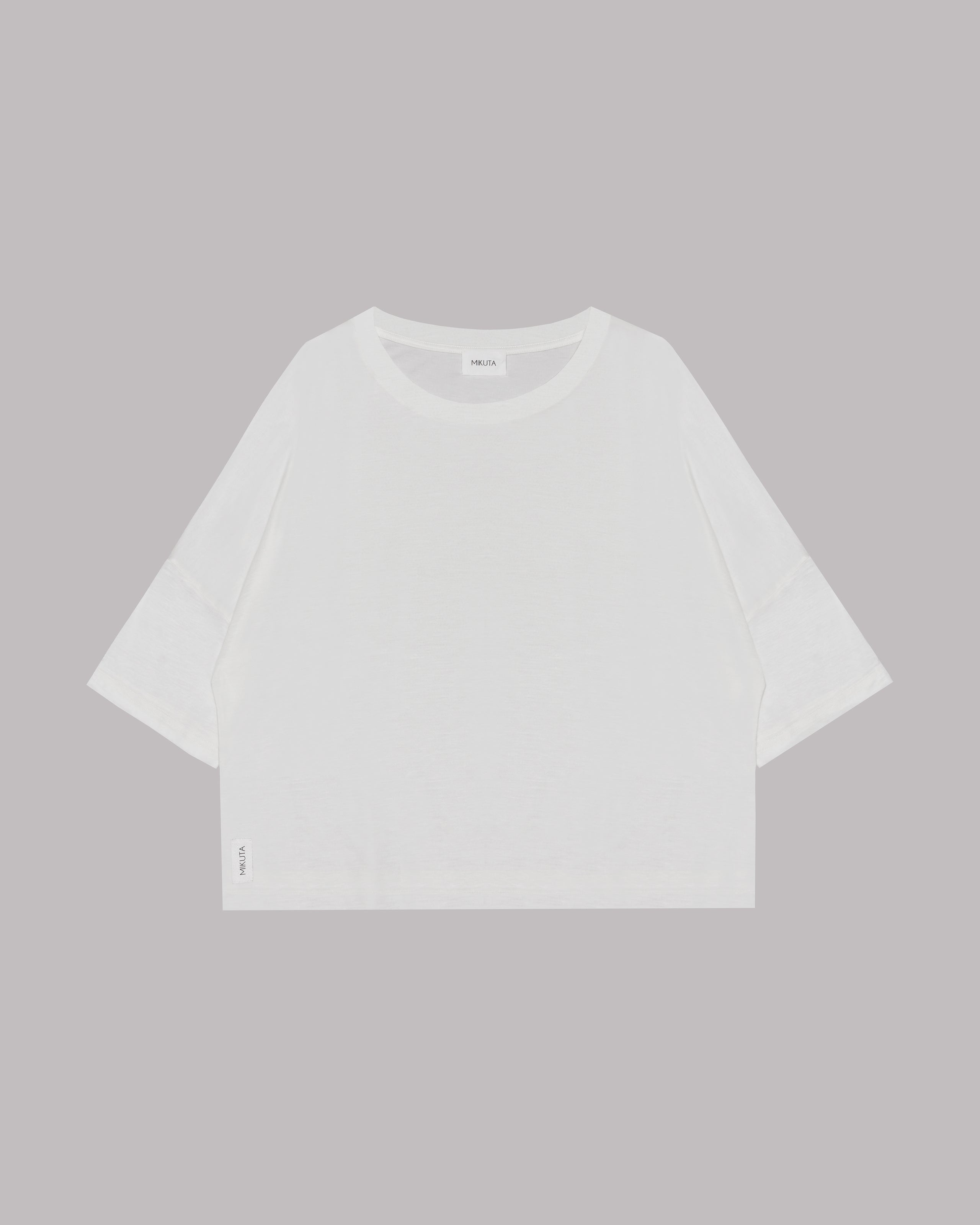 The White Loose Lyocell T-Shirt