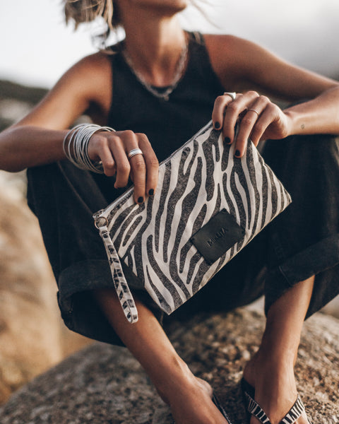 ☆MIKUTA☆Canvas Pouch mikuta-zebra-canvas-pouch-
