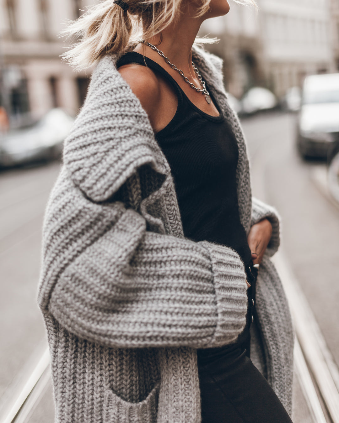 The Light Long Knitted Cardigan – MIKUTA