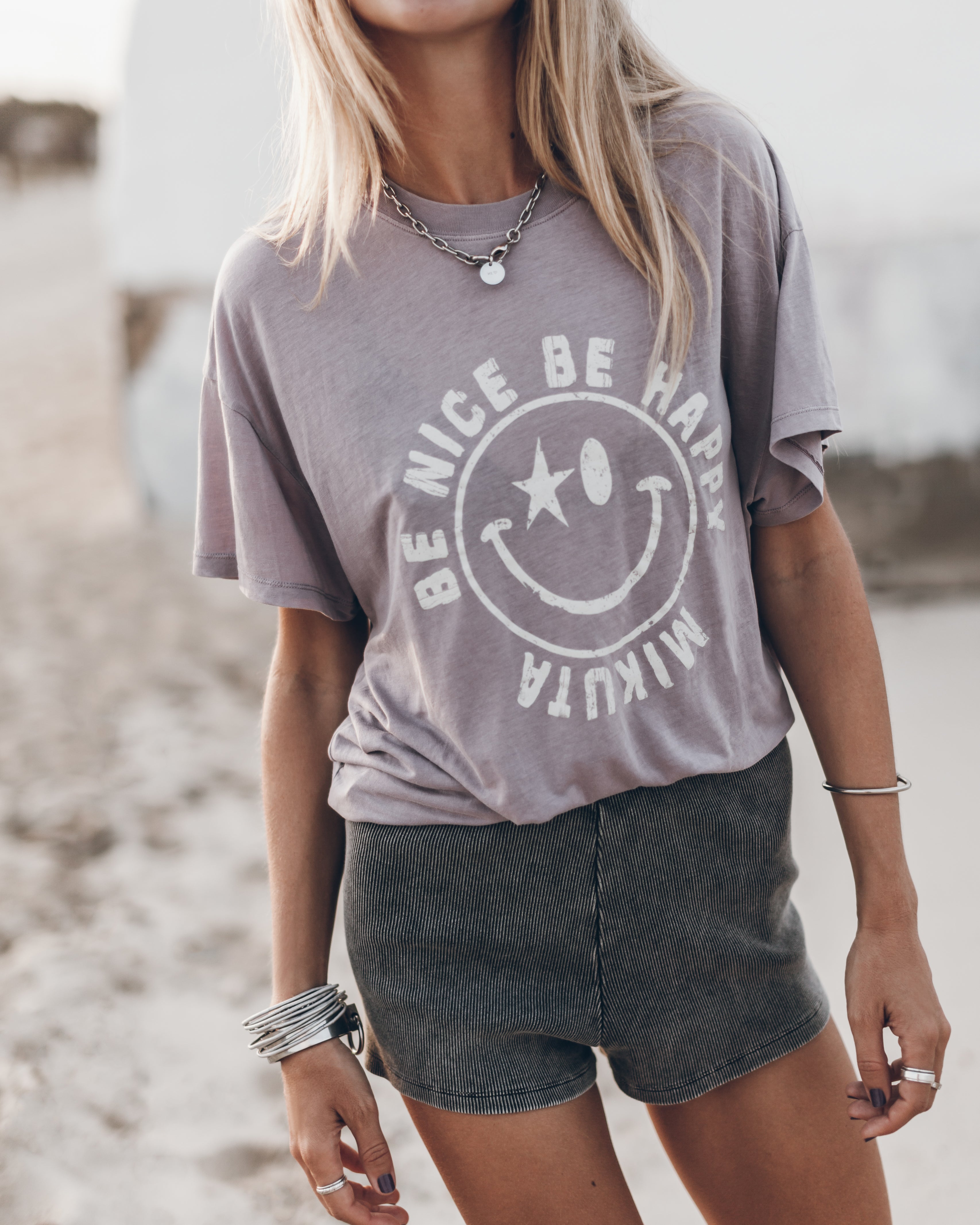 The Purple Smiley Base T-Shirt