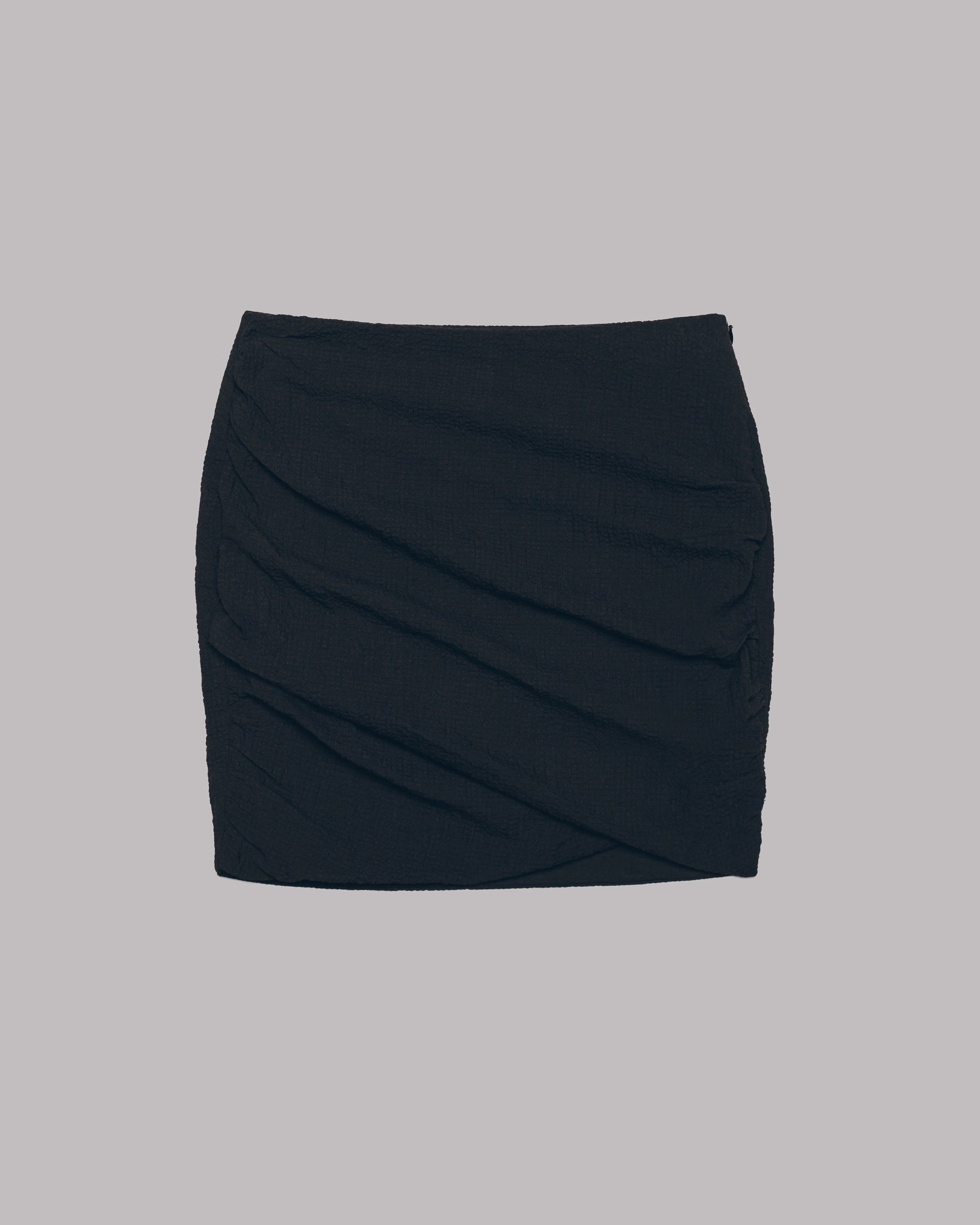 MIKUTA The Black Draped Skirt