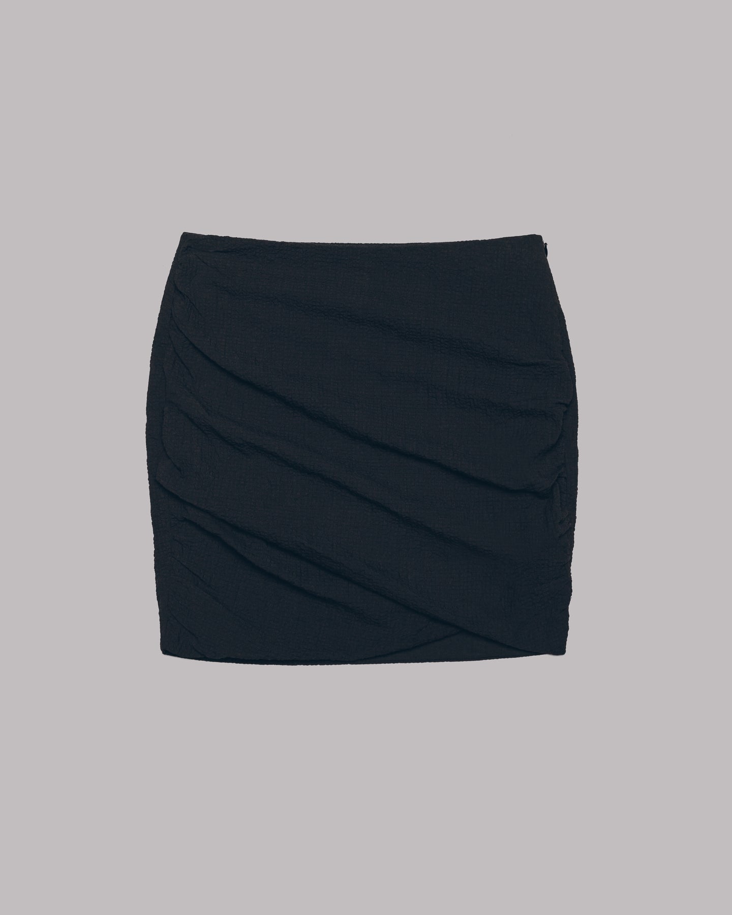 The Black Draped Skirt – MIKUTA