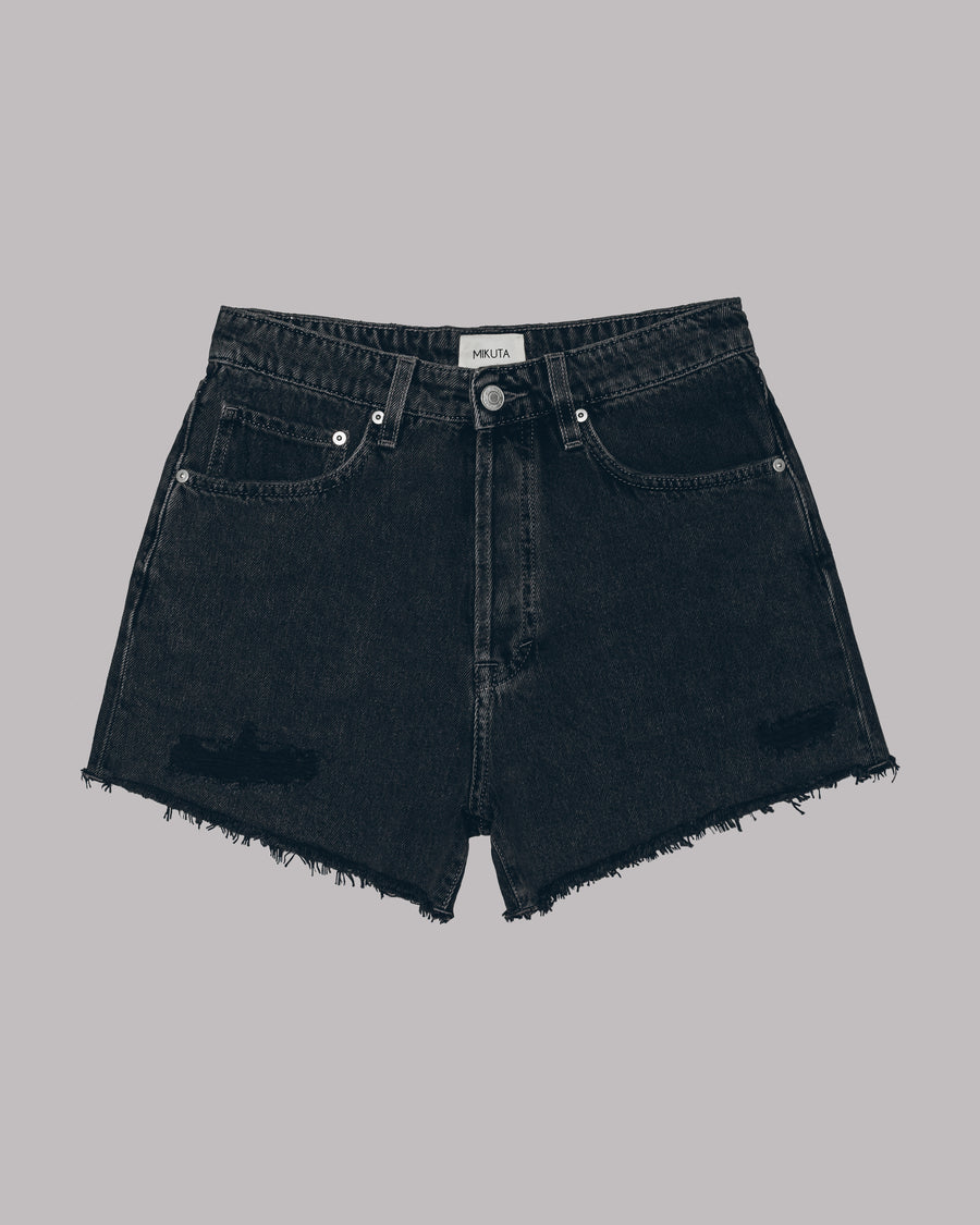 The Black Denim Shorts – MIKUTA