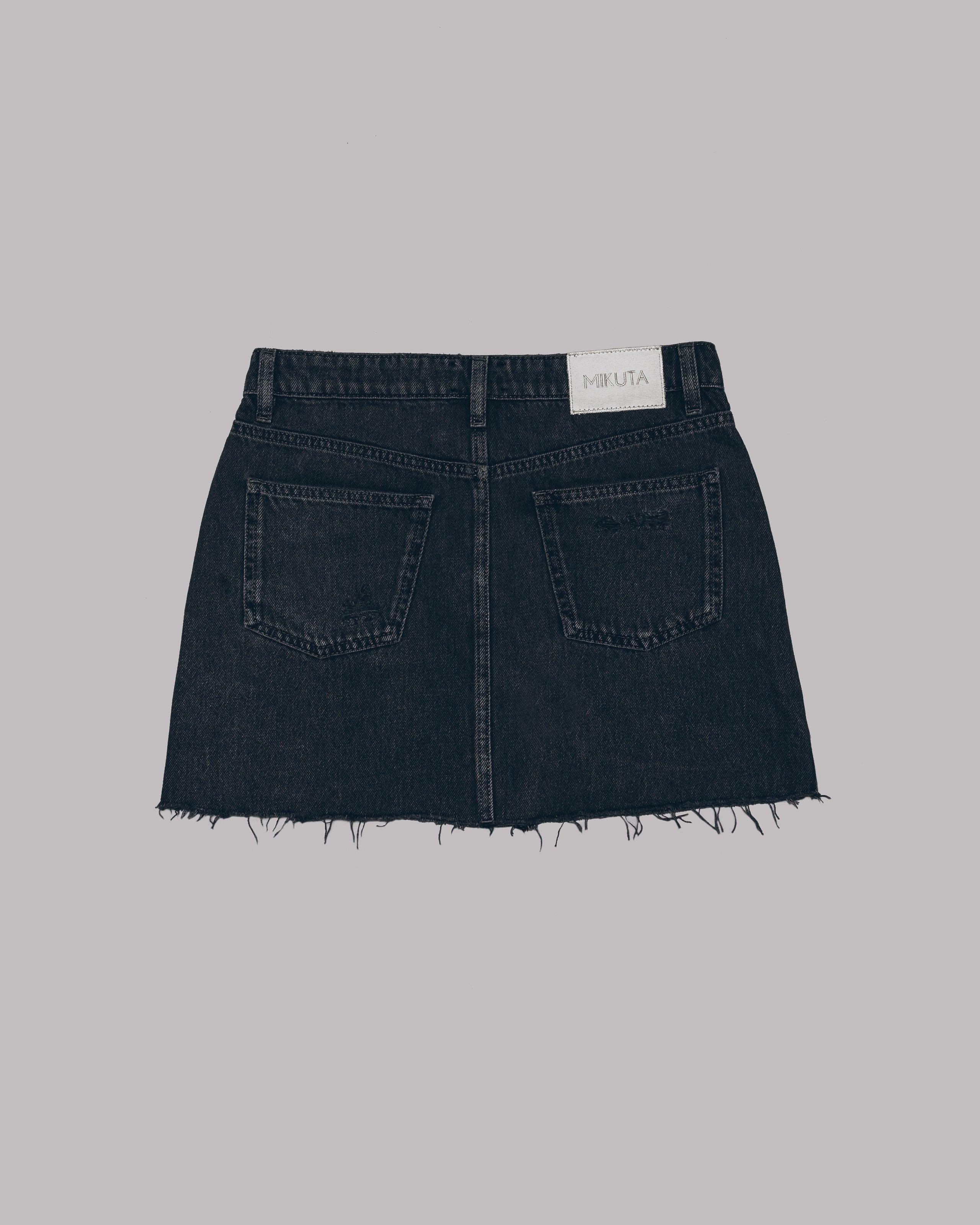 MIKUTA The Black Denim Skirt