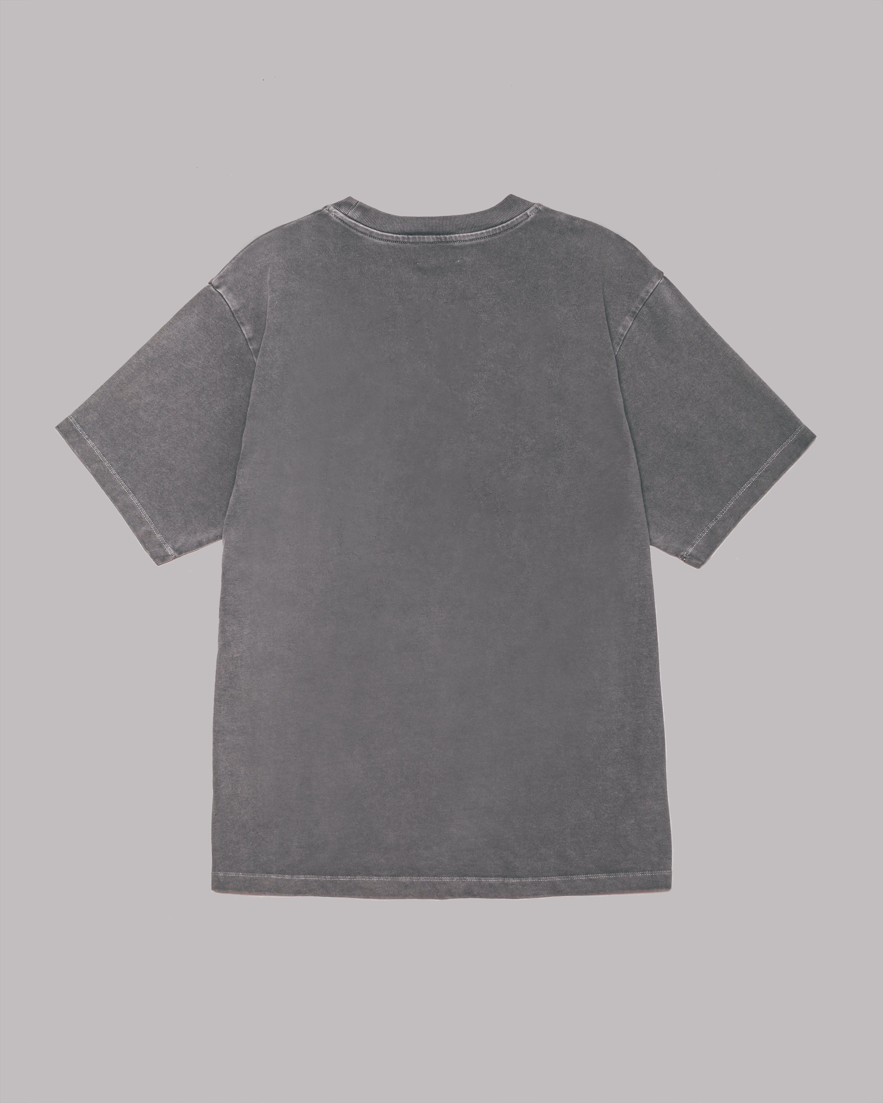 MIKUTA The Grey Embroidered Logo T-Shirt
