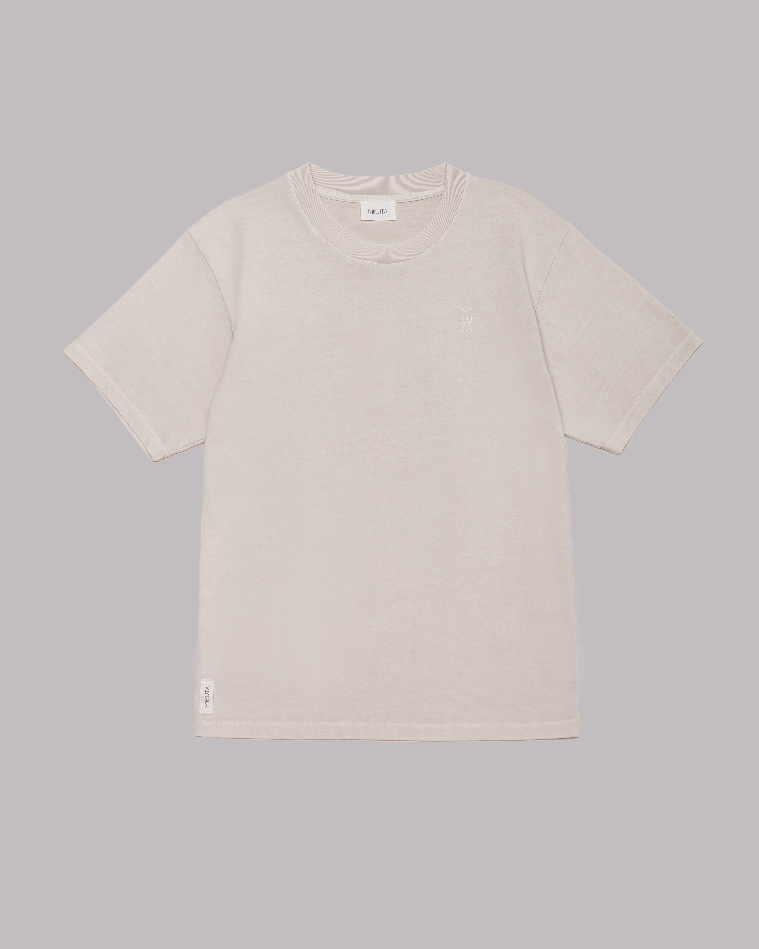 The Beige Embroidered Logo T-shirt