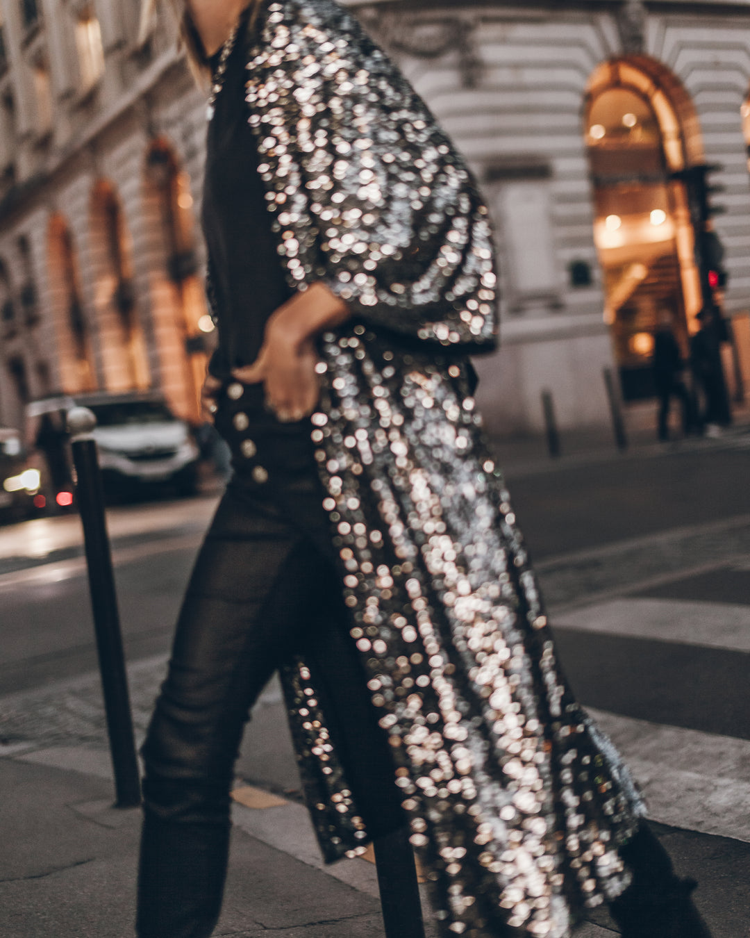 The Dark Sequin Kimono MIKUTA