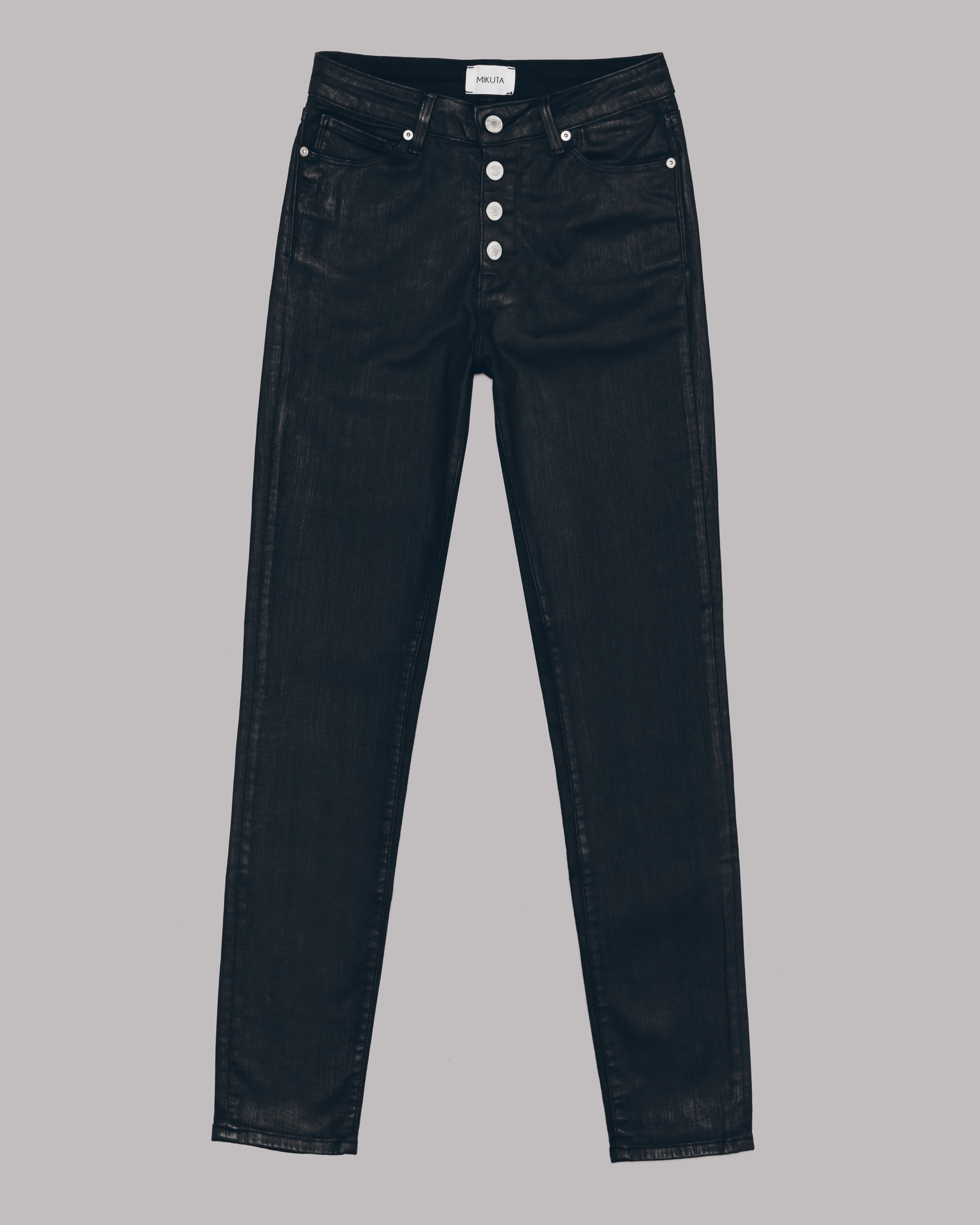 Ninth Hall Rogue Coated Denim Black Skinny Jeans | CoolSprings Galleria