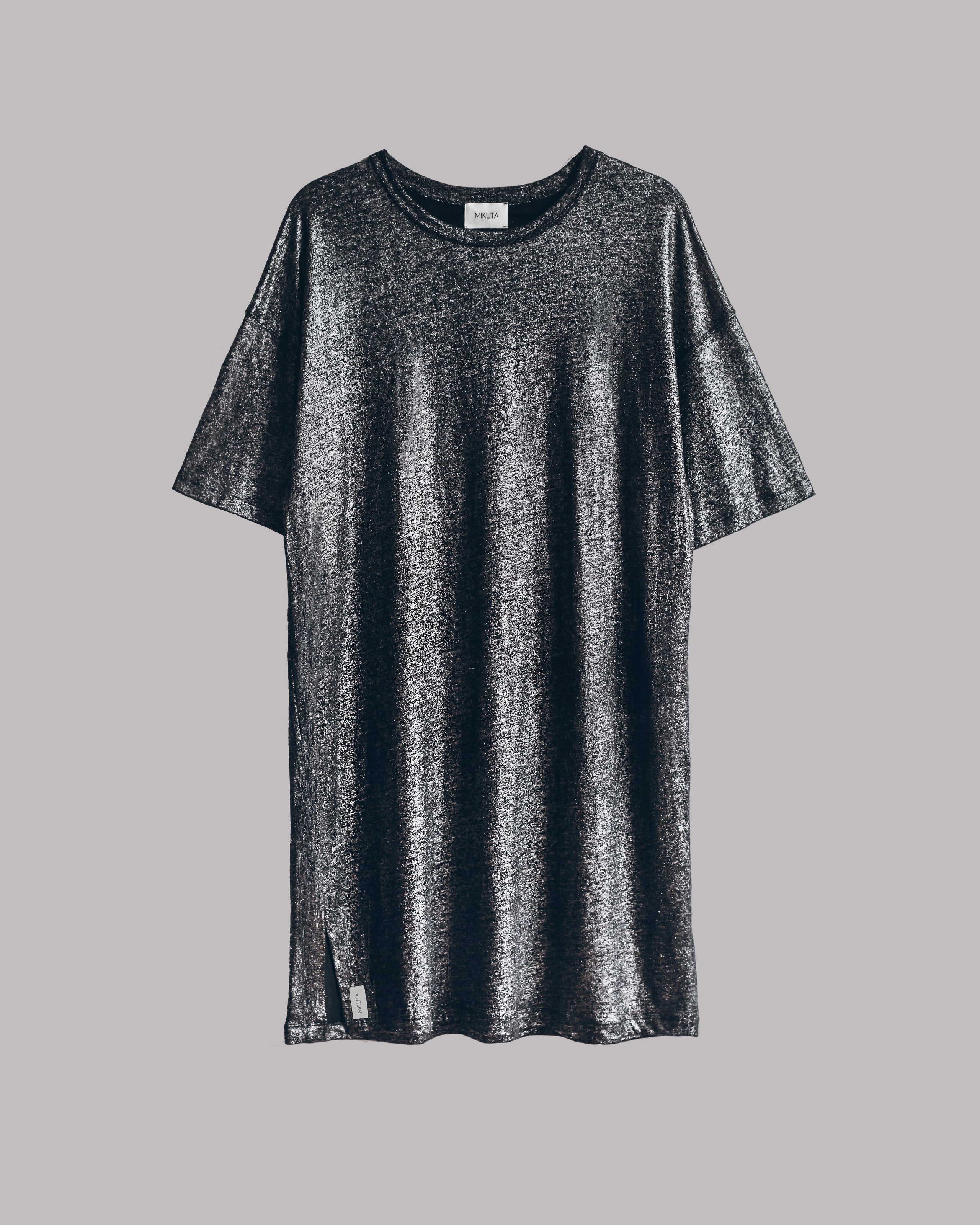 MIKUTA The Dark Sparkly Linen Dress