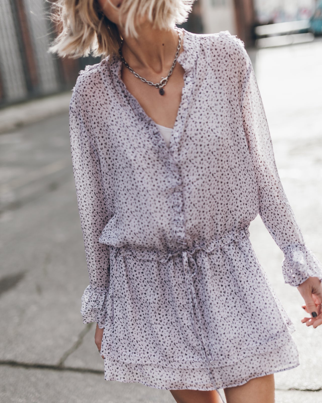 The Purple Flowy Dress