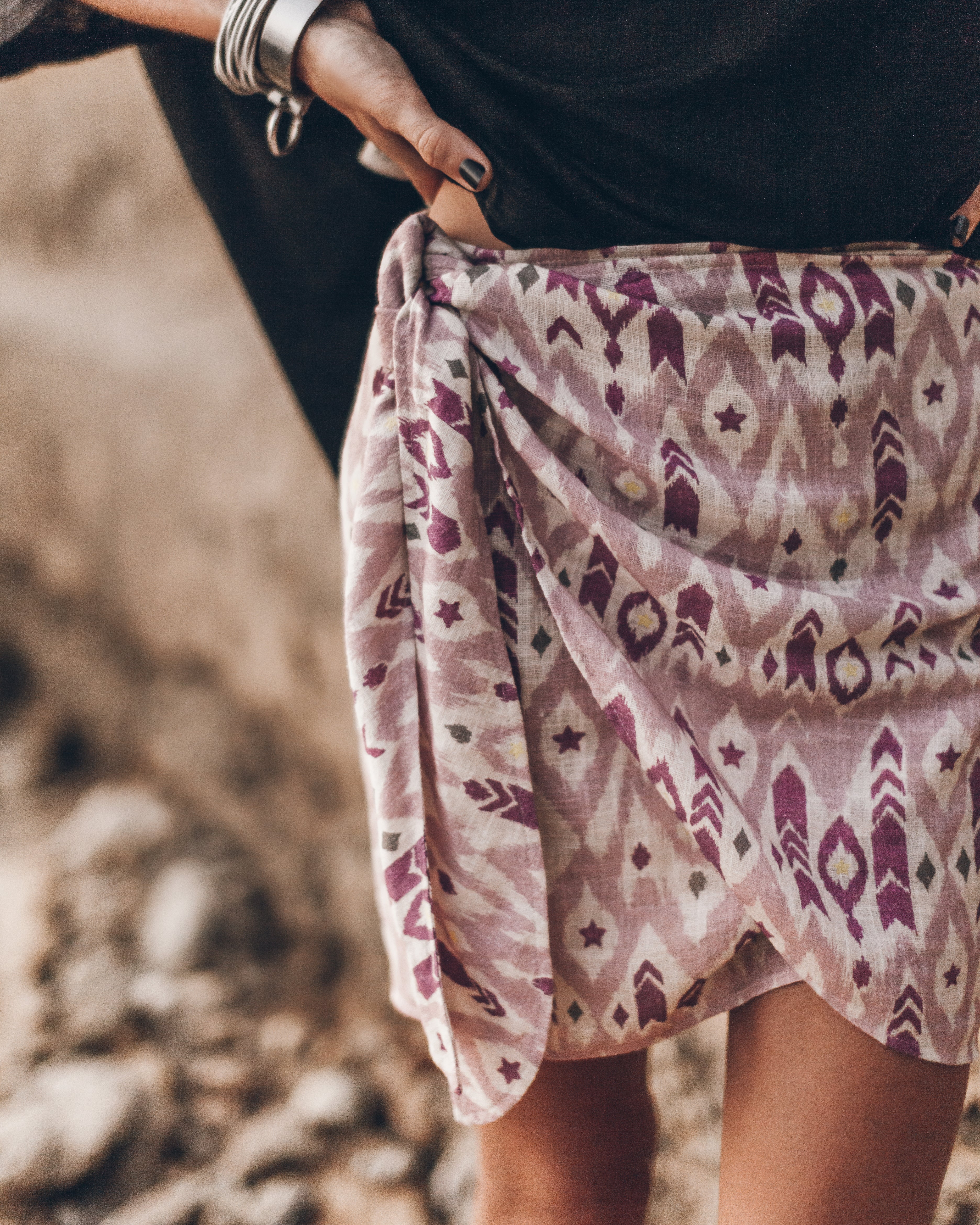 The Purple Wrap Skirt