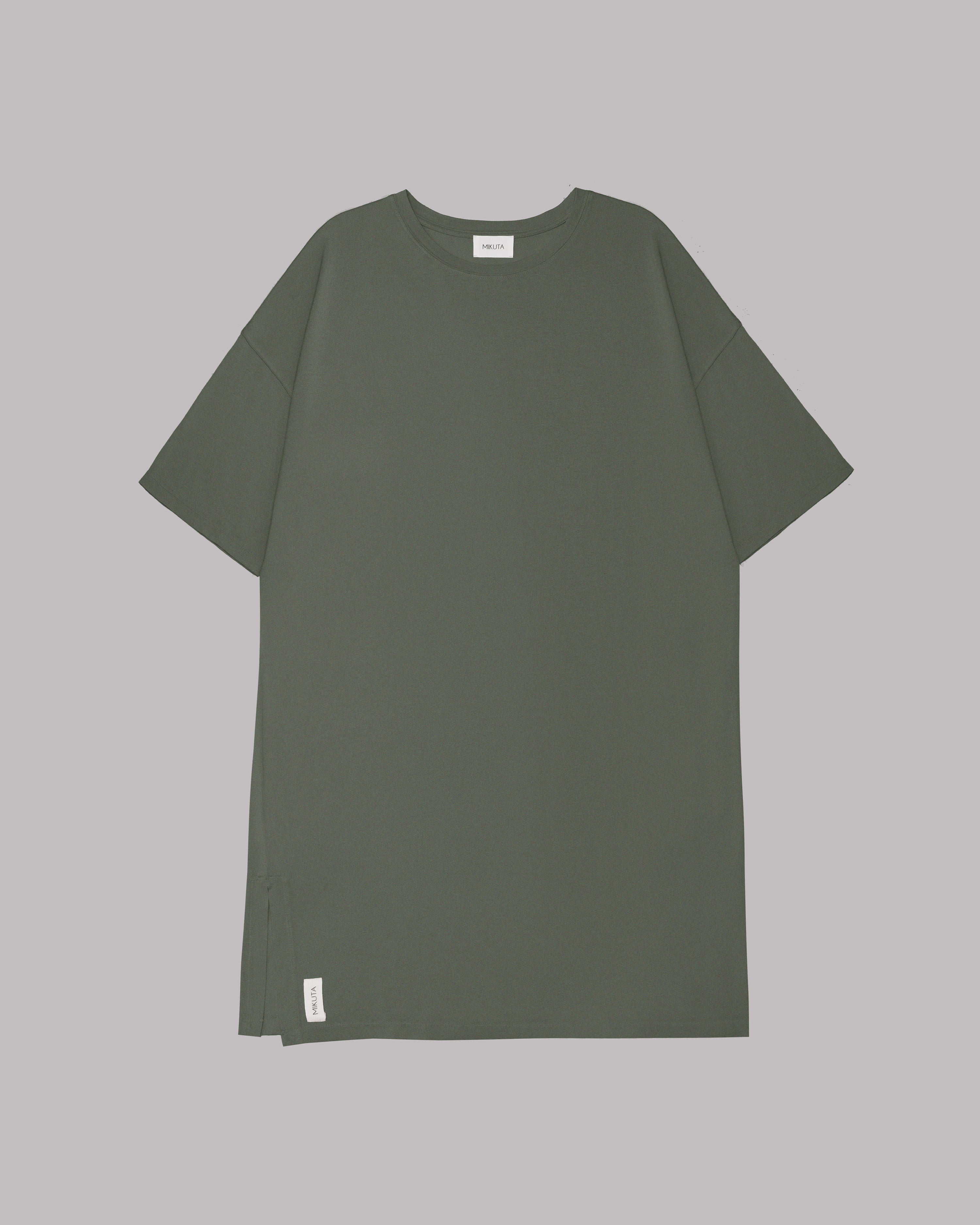 MIKUTA The Olive Short T-Shirt Dress