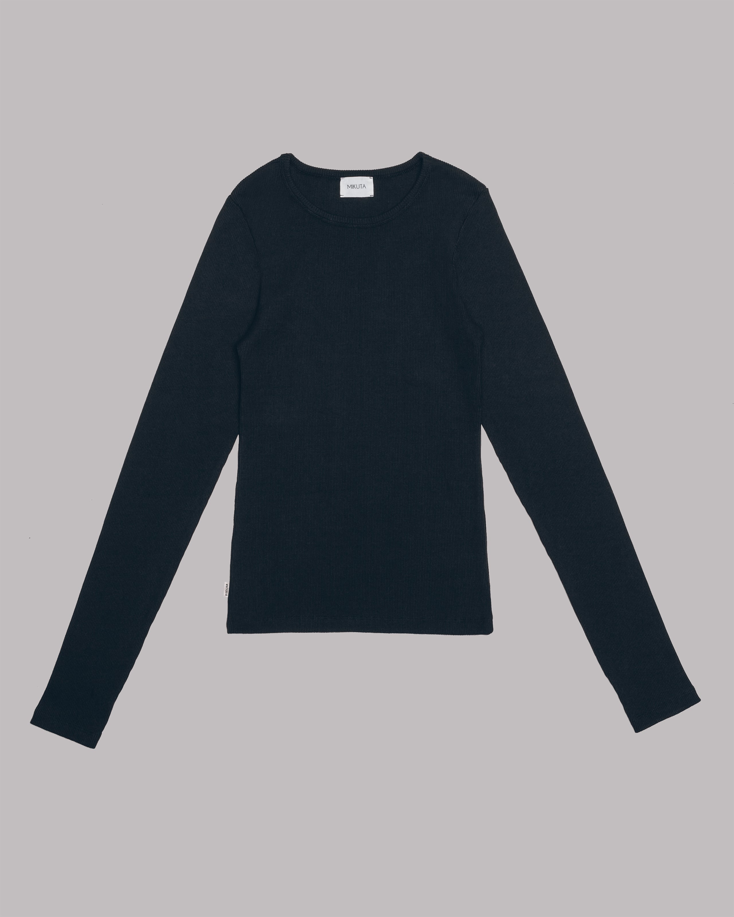 MIKUTA The Black Ribbed Longsleeve